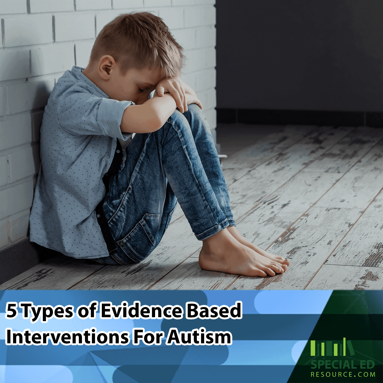 Young boy with autism looking frustrated on the floor, highlighting the importance of Evidence Based Interventions For Autism.